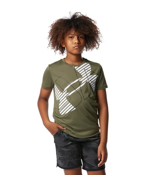 UAテック ショートスリーブTシャツ 〈スーパービッグロゴ〉(トレーニング/BOYS)