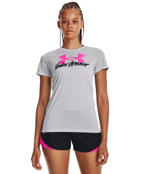 売れ筋商品|||アンダーアーマー Tシャツ レディース トップス SOLID - Sports T-shirt - super pink/white UNDER ARMOUR（アンダーアーマー）レディス トップス・Tシャツ