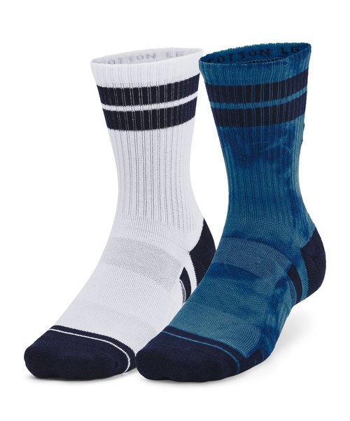 Under Armour 青 ソックス M コットン アンダーアーマー公式】 UAトレーニング コットン ノーショー