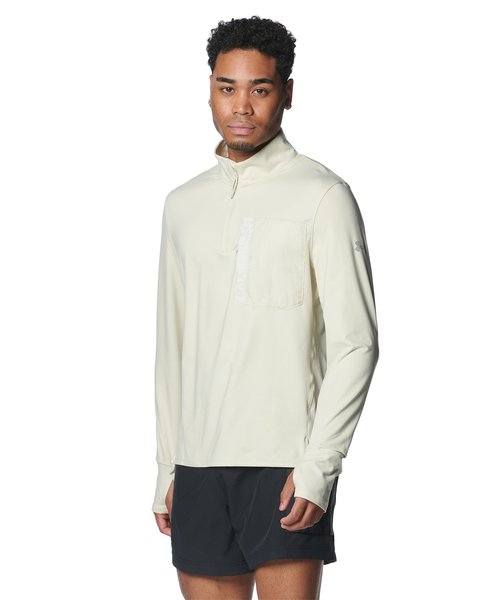 UAトレイルラン 1/4ジップ Tシャツ（ランニング/MEN）