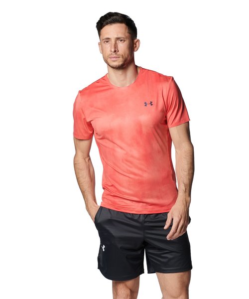 UAバニッシュ エリート ベント プリント ショートスリーブTシャツ(トレーニング/MEN)