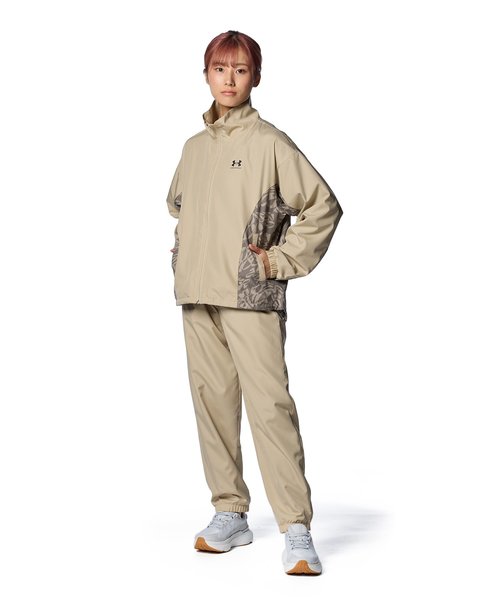 UA���b�V�� ���C�i�[ �E�[�u�� �v�����g �W���P�b�g�i�g���[�j���O/WOMEN�j