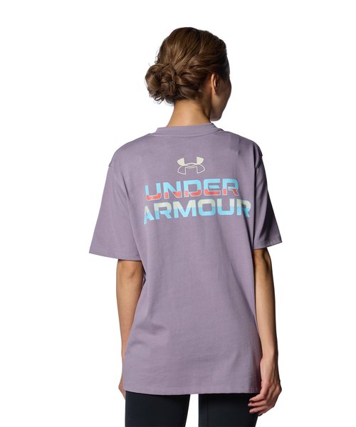 アンダーアーマー公式】 UAヘビーウェイト オーバーサイズ バックプリント ショートスリーブTシャツ（トレーニング/WOMEN）