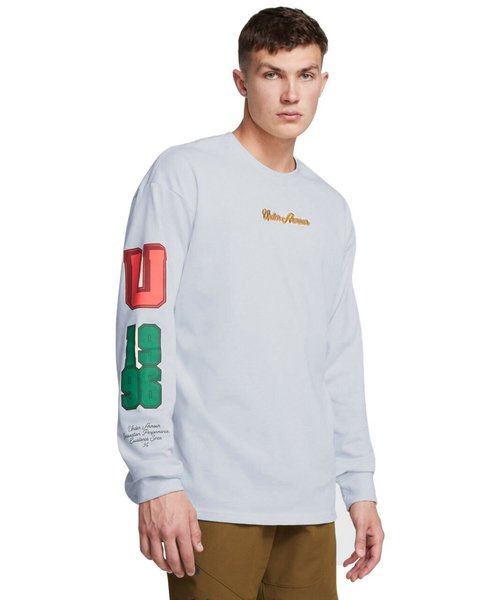 UAヘビーウェイト カリージエイト スクリプト ロングスリーブTシャツ(ライフスタイル/MEN)