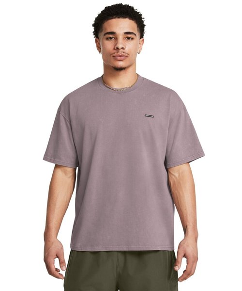UAヘビーウェイト オーバーサイズ ロゴ ウォッシュ ショートスリーブTシャツ(ライフスタイル/MEN)