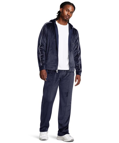 HTH ベロア トラックパンツ ネイビー ヘイト ベロア トラック パンツ | HAIGHT VELOUR TRACK PANTS