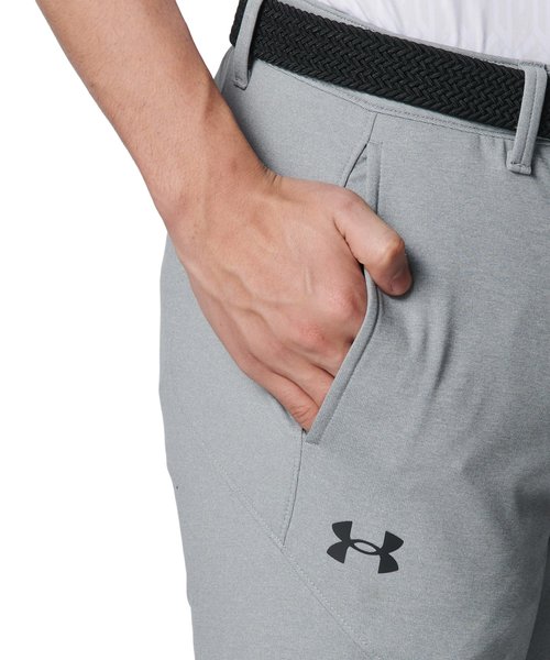 【新品タグ付】UNDER ARMOUR ゴルフ カジュアル パンツ グレー アンダーアーマー公式】 UAドライブ ニット テーパード ジョガー