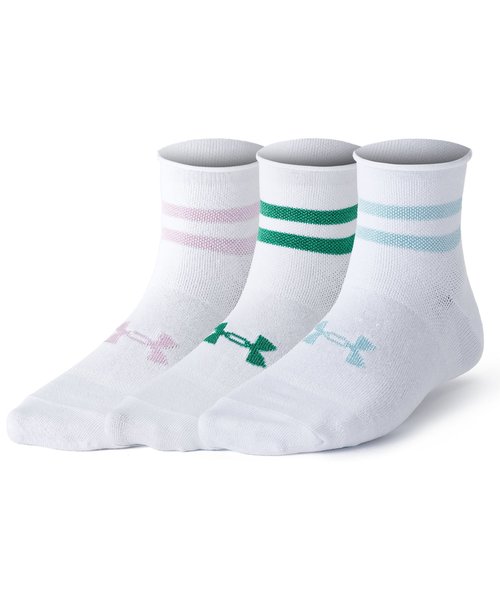 UAエッセンシャル ノベルティ クオーター ソックス （3足セット）（トレーニング/WOMEN）