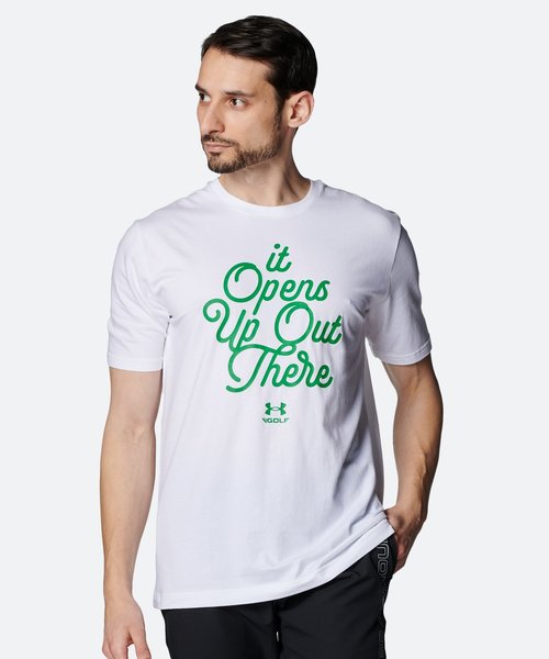 UAパフォーマンスコットン ゴルフ オープン アップ ショートスリーブ Tシャツ（ゴルフ/MEN）