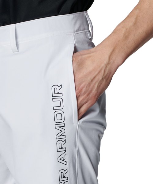 UNDER ARMOUR - UNDERARMOUR UAドライブ テキスト ショーツ  XL. ホワイト アンダーアーマー公式】 UAドライブ チル ショーツ（ゴルフ/MEN）