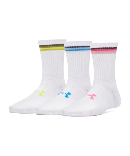 UAエッセンシャル ノベルティ クルー ソックス （3足セット）（トレーニング/WOMEN）