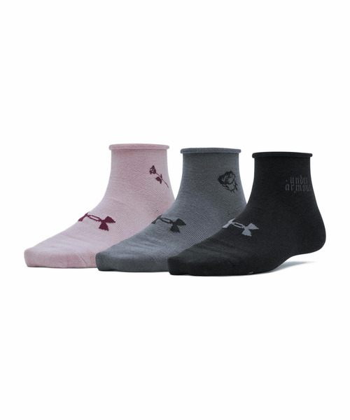 UAエッセンシャル ノベルティ クオーター ソックス (3足セット)(トレーニング/WOMEN)
