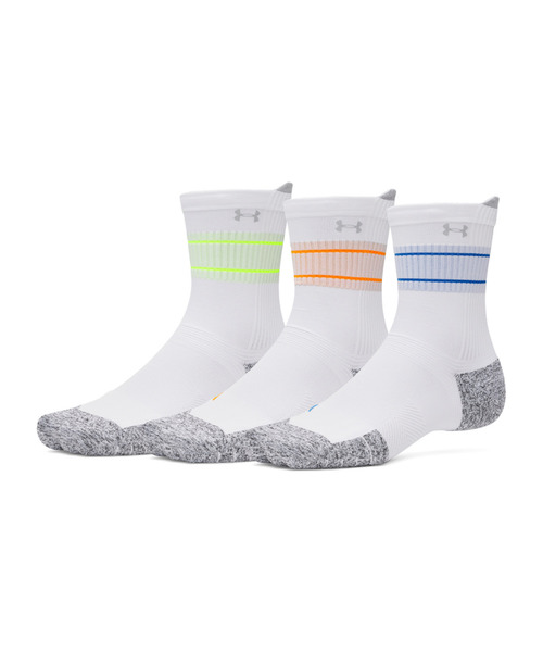 UAアーマードライ ラン クッション クルーソックス （3足セット）（トレーニング/UNISEX）
