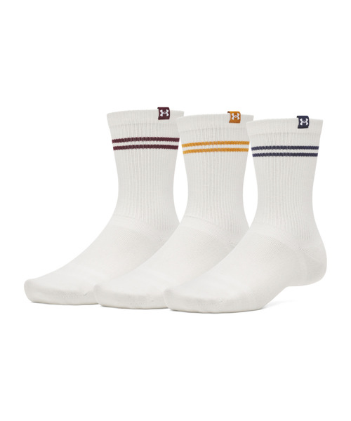 UAスポーツスタイル コットン ノベルティ クルーソックス （3足セット）（トレーニング/UNISEX）