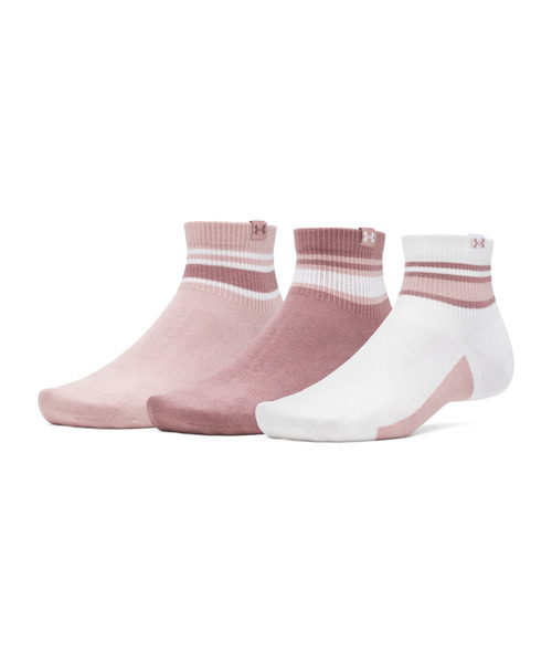 UAスポーツスタイル コットン ノベルティ クオーター ソックス （3足セット）（トレーニング/UNISEX）