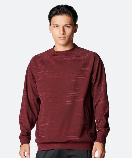 UAジャカード 二ット クルーネック シャツ(トレーニング/MEN)