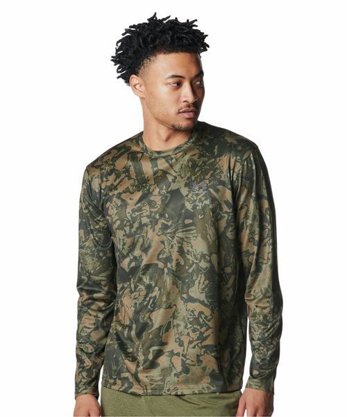 UAテック カモ ロングスリーブ Tシャツ（トレーニング/MEN）