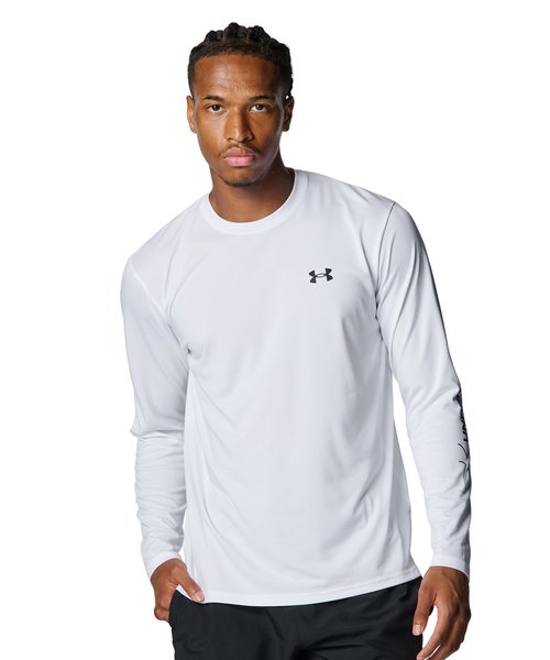 UAテック ロゴ グラフィック ロングスリーブ Tシャツ（トレーニング/MEN）