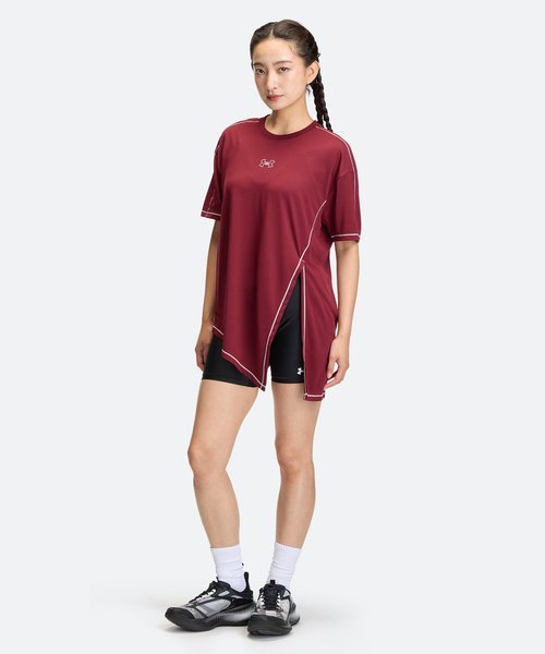 UA�e�b�N �I�[�o�[�T�C�Y�h �^�C�h �A�b�v �V���[�g�X���[�u T�V���c�i�g���[�j���O/WOMEN�j