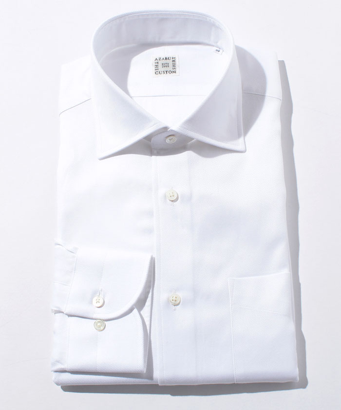 長袖シャツ（ツイル）　ホワイト