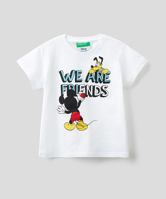 Disney ディズニー コラボ キッズミッキー プルート半袖tシャツ カットソーb ボーイズ ベネトン オンラインストア Benetton公式通販