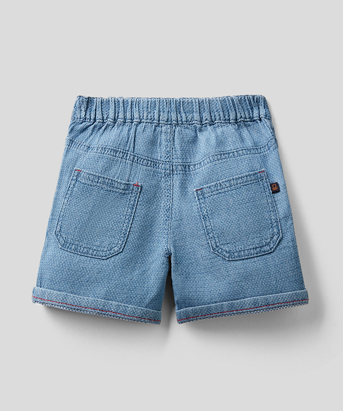 キッズウエストゴムアップリケショートパンツB(ボーイズ)｜ベネトン オンラインストア BENETTON公式通販