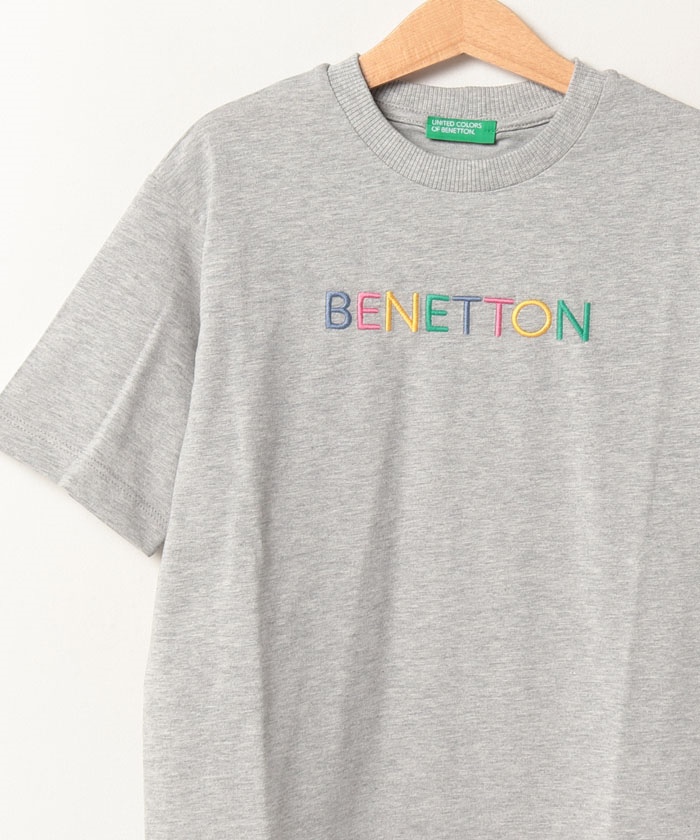 ベネトン UNITED COLORS OF BENETTON 刺繍ロゴ 半袖Tシャツ Yahoo