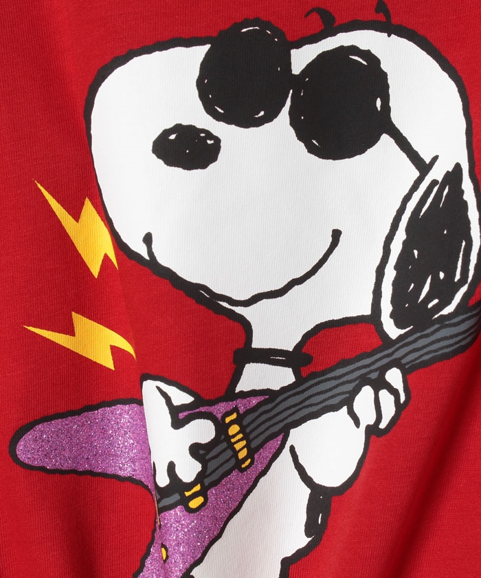 スヌーピー Snoopy コラボ ロックバンドtシャツ カットソー ガールズ ベネトン オンラインストア Benetton公式通販