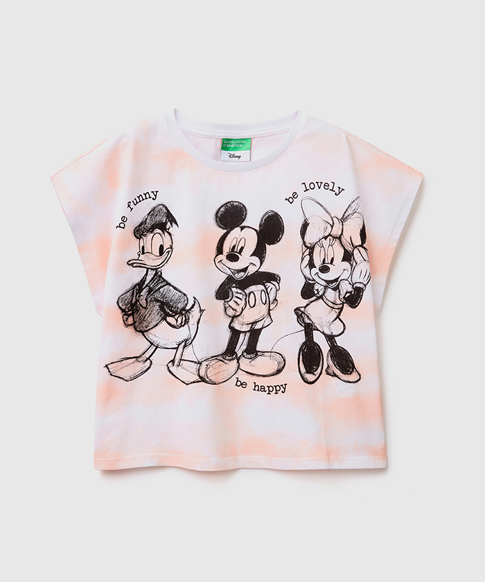 【極美品】Disney　ディズニー　半袖シャツ　カットソー　ミッキー　ブラックM