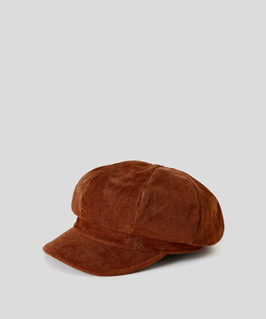 コーデュロイキャスケット帽