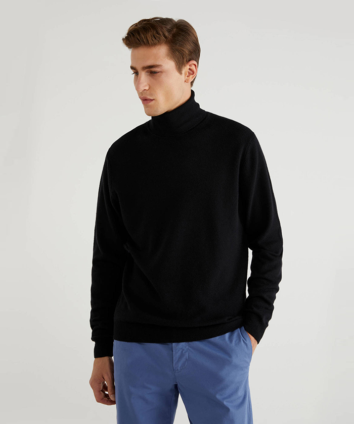 バージンウールタートルネックニット セーター メンズ ベネトン オンラインストア Benetton公式通販