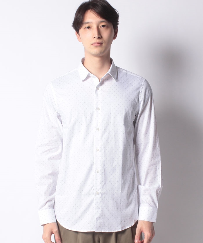 柄スリムフィットシャツ メンズ ベネトン オンラインストア Benetton公式通販