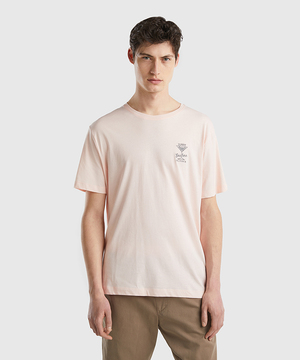 ワンポイント刺繍デザイン半袖Tシャツ・カットソー