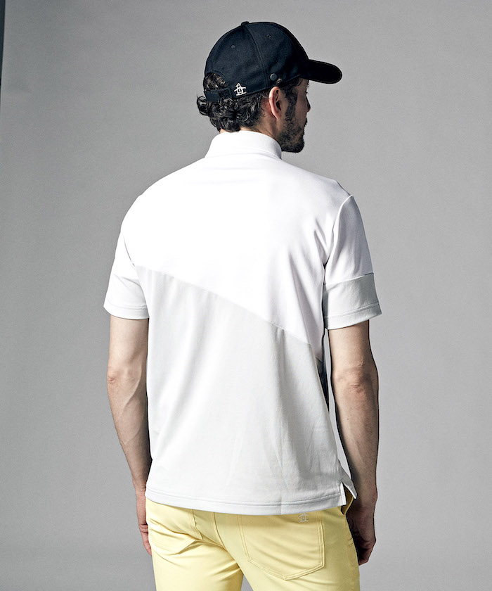 SUNSCREENカラーブロック半袖シャツ(UV CUT(UPF30)/吸汗速乾/遮熱 