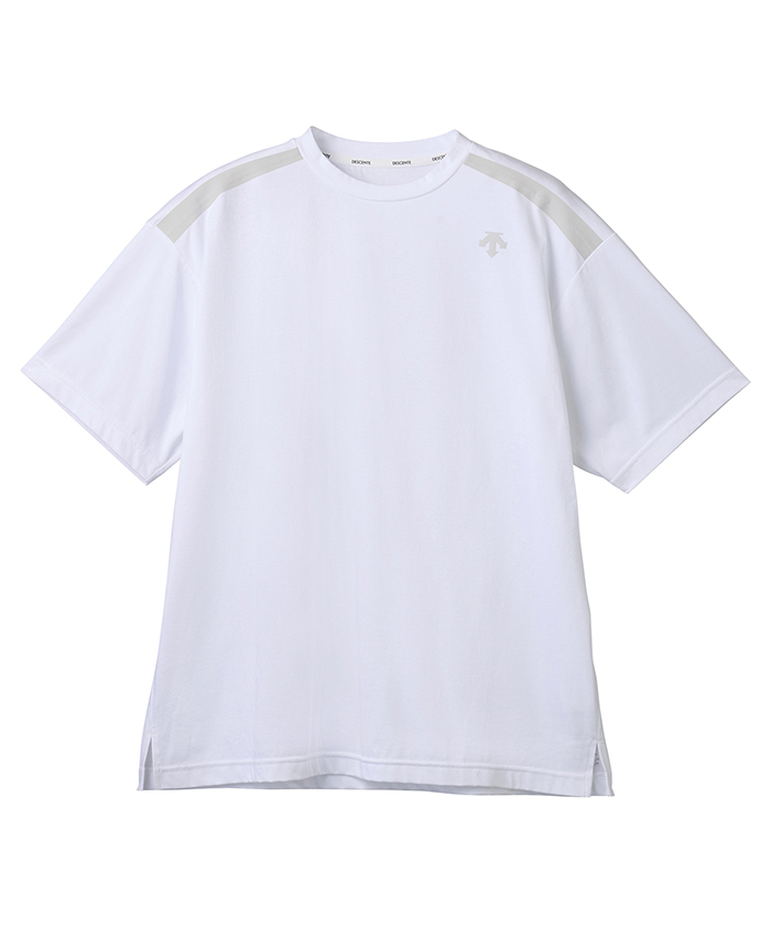 【デサント公式】【SPORTS STYLE】グラフィックコットンTシャツ トレーニング 新品 (WH00)ホワイト メンズ L 15 側 シーン Cut UV