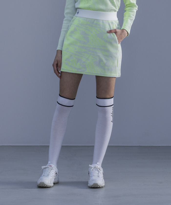 3Dジャガードニットスカート(スカート丈40cm)【RIJOUME/リジューム】