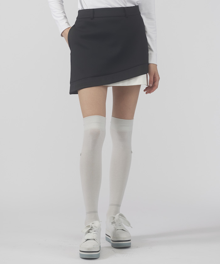 アシンメトリーデザインスカート（総丈38cm） ｜【デサント公式通販