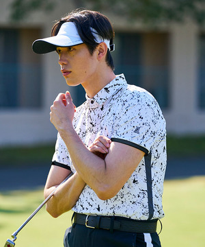 【新品未使用】LANVIN SPORT メンズ ゴルフウェア ポロシャツ 半袖