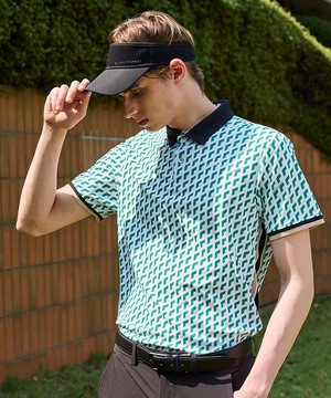 【新品未使用】LANVIN SPORT メンズ ゴルフウェア ポロシャツ 半袖