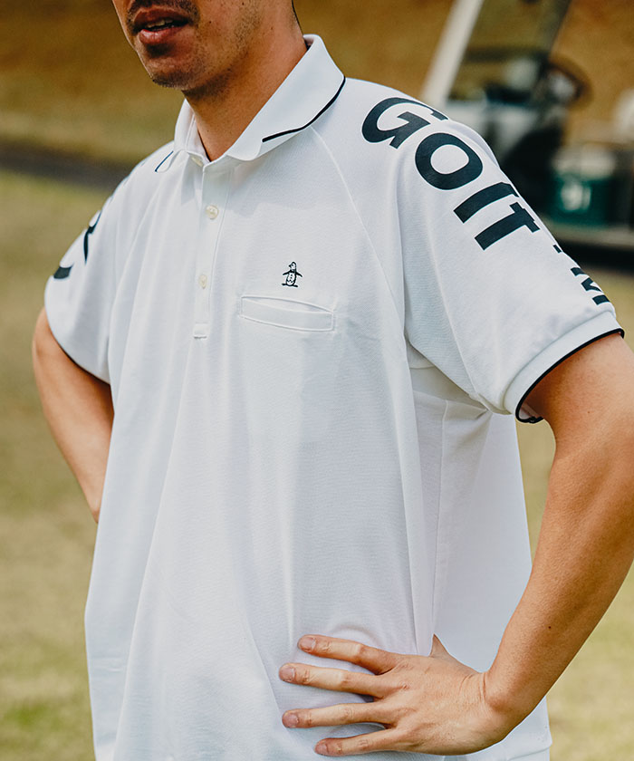 本物の デサントゴルフ コラボレーションウェア ポロシャツ Lサイズ
