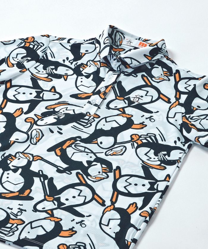 ENVOY|3Colors Penguin Logo】ペンギン総柄プリント半袖シャツ