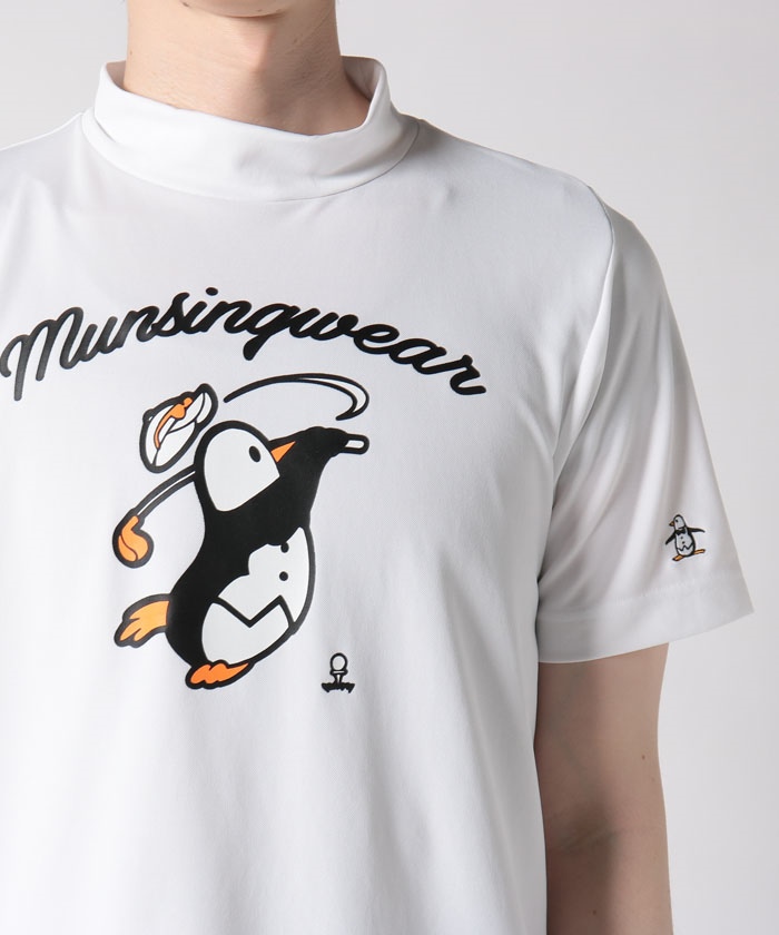 【ENVOY|3Colors Penguin Logo】スイングペンギン モックネック半袖シャツ