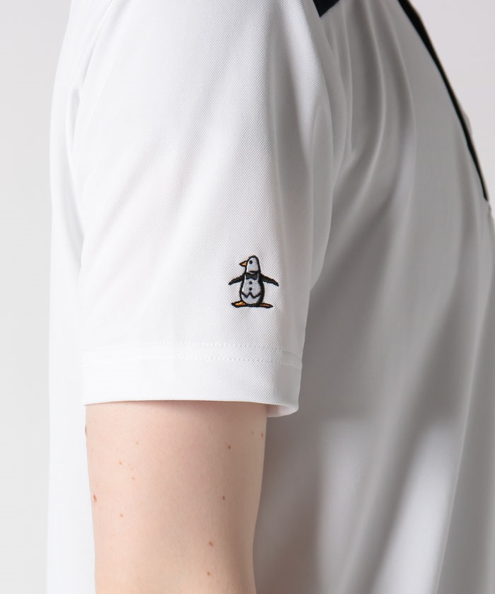 ENVOY|3Colors Penguin Logo】ラウンド切り替え半袖シャツ 