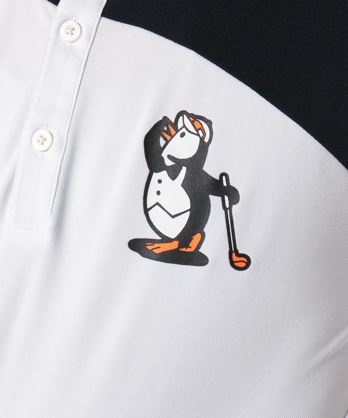 ENVOY|3Colors Penguin Logo】ラウンド切り替え半袖シャツ