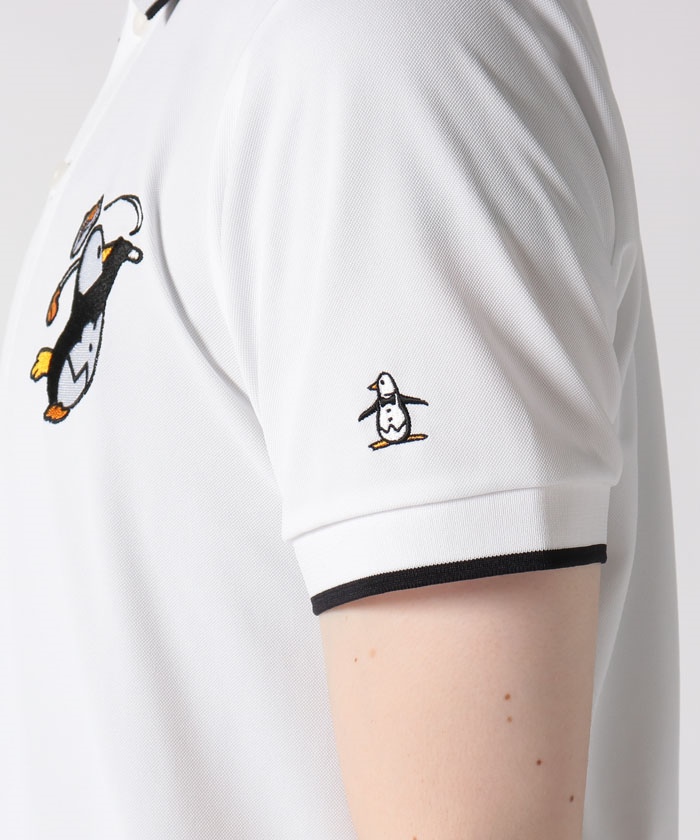 ENVOY|3Colors Penguin Logo】襟裏ロゴワンポイントポロシャツ