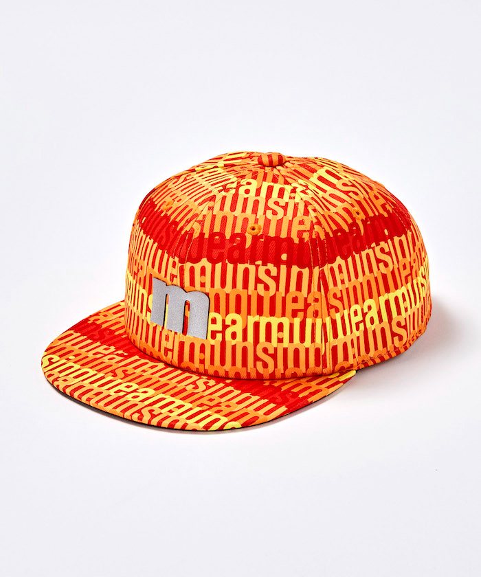 【Munsingwear】 ロゴプリント フラットブリムキャップ メンズ オレンジ F キャップ 帽子 マンシングウェア