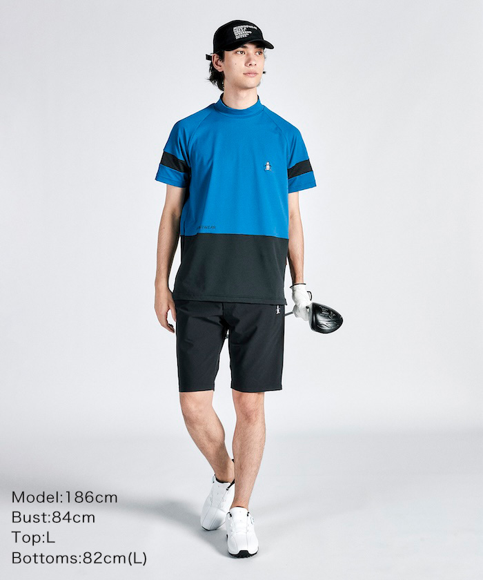 【Munsingwear】 【ENVOY】はっ水 ストレッチ ショートパンツ メンズ ブラック 74-78 マンシングウェア パンツ(スポーツウェア) スポーツウェア