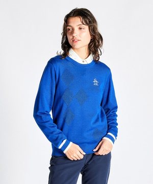 289マンシングウェア◆セーター 長袖ニット Mサイズ 赤x黒系レッドxブラック 289マンシングウェア◇セーター 長袖ニット Mサイズ 赤x黒系