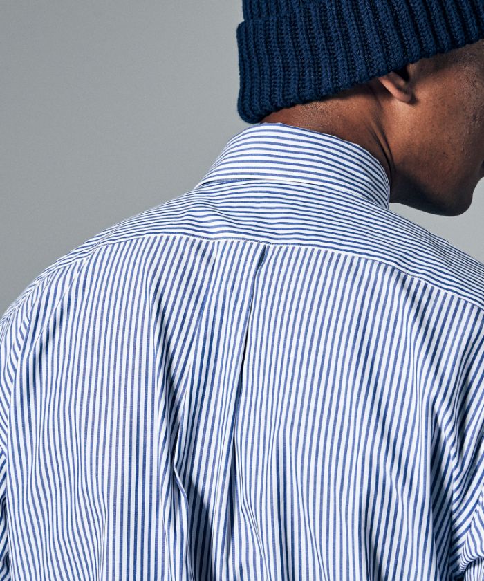 BROAD CLOTH STRIPE B.D SHIRT / ブロードクロスストライプボタン