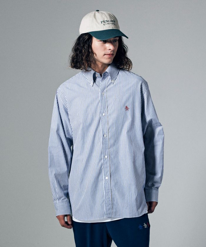 BROAD CLOTH STRIPE B.D SHIRT / ブロードクロスストライプボタン